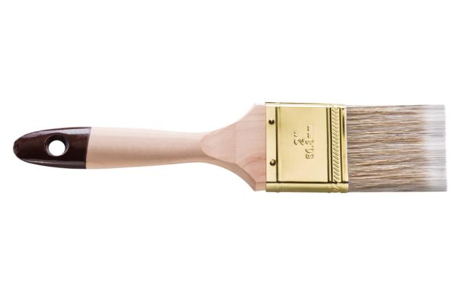 Pinceau plat 65mm pour lasure et vernis avec manche en hêtre Hardy pièce