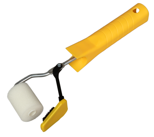 Rouleau peinture 35mm avec manche pour cadre fenêtre largeur 50mm pièce