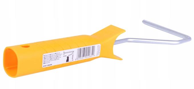 Manche universel jaune pour rouleau de peintre 10cm Hardy pièce