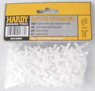 Croisillons carrelage 3mm Hardy 150pièces
