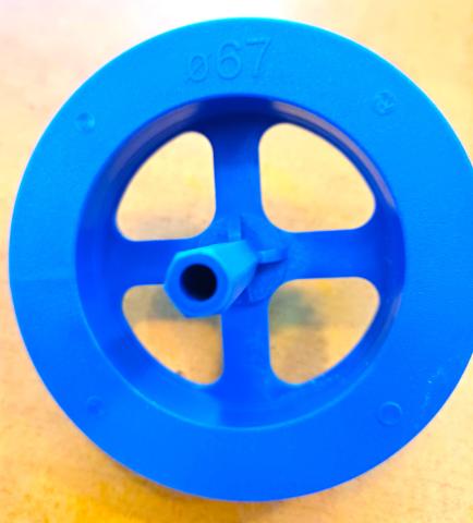 Fraise PVC BLEU 67mm pour pose bouchon EPS NOIR et Laine Roche pièce