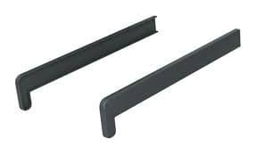 Embout.Arrêt KZ 500mm couleur 7016 Anthracite pour seuil Aluminium paire droite et gauche