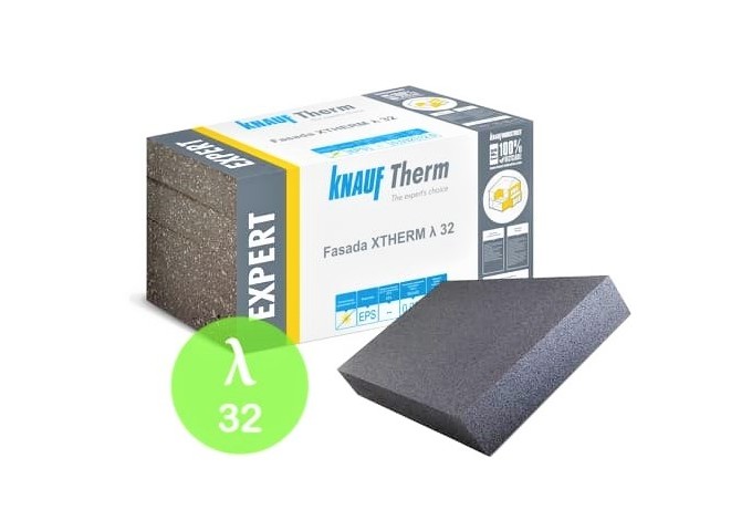 ISOLANT FACADE EPS KNAUF 16cm THERM EXPERT XTHERM GRIS 032 1m²