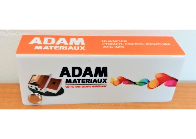Nuancier.Carte couleur Format Petit 12x5x3cm Adam Materiaux pièce