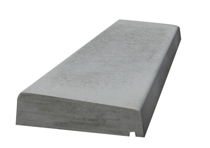 Couvre mur béton 100x30cm IOTA 1 pan pièce