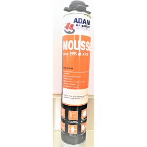 Mousse PUR pour collage EPS Adam Materiaux/ bombe 750ml